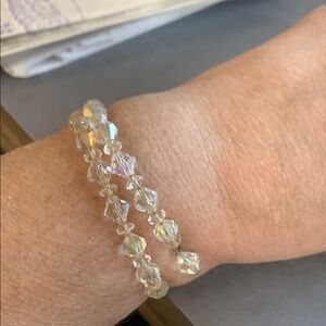 Elegant Crystal Beaded Bracelet Wraparound Style